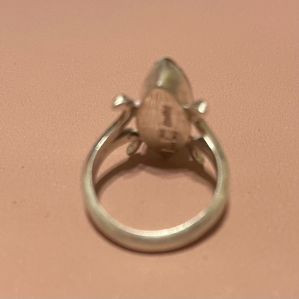 Genuine Turquoise and Sterling Ring - Picture 3 of 6